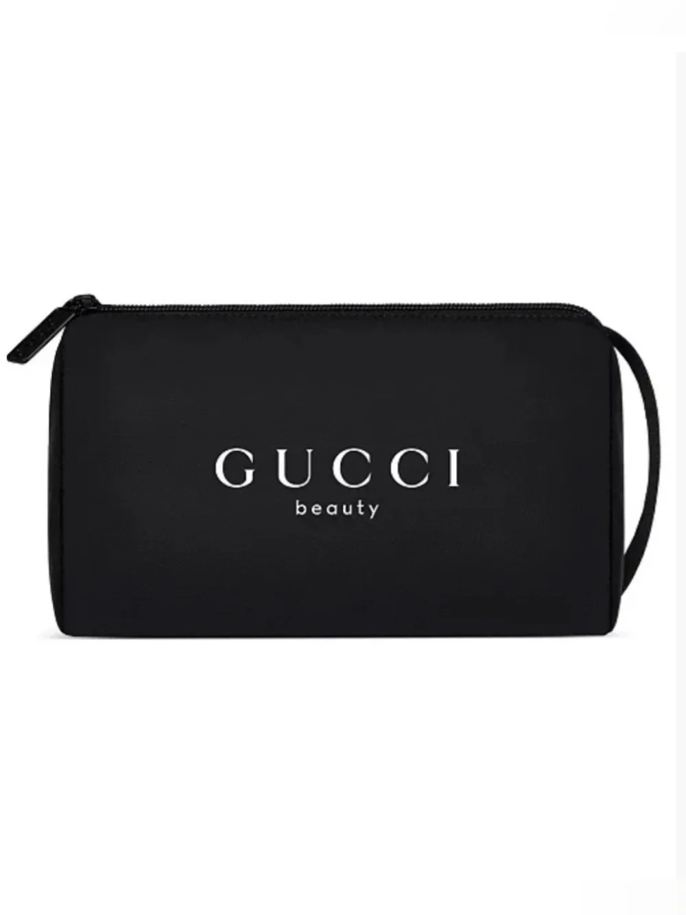 Gucci Beauty Logo Toiletry Pouch makeup cosmetic bag black new authentic